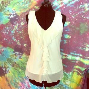 Dress shirt with ruffle collar